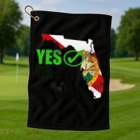Yes On 3 Florida Golf Towel thumb 1
