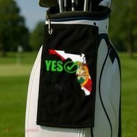 Yes On 3 Florida Golf Towel thumb 2