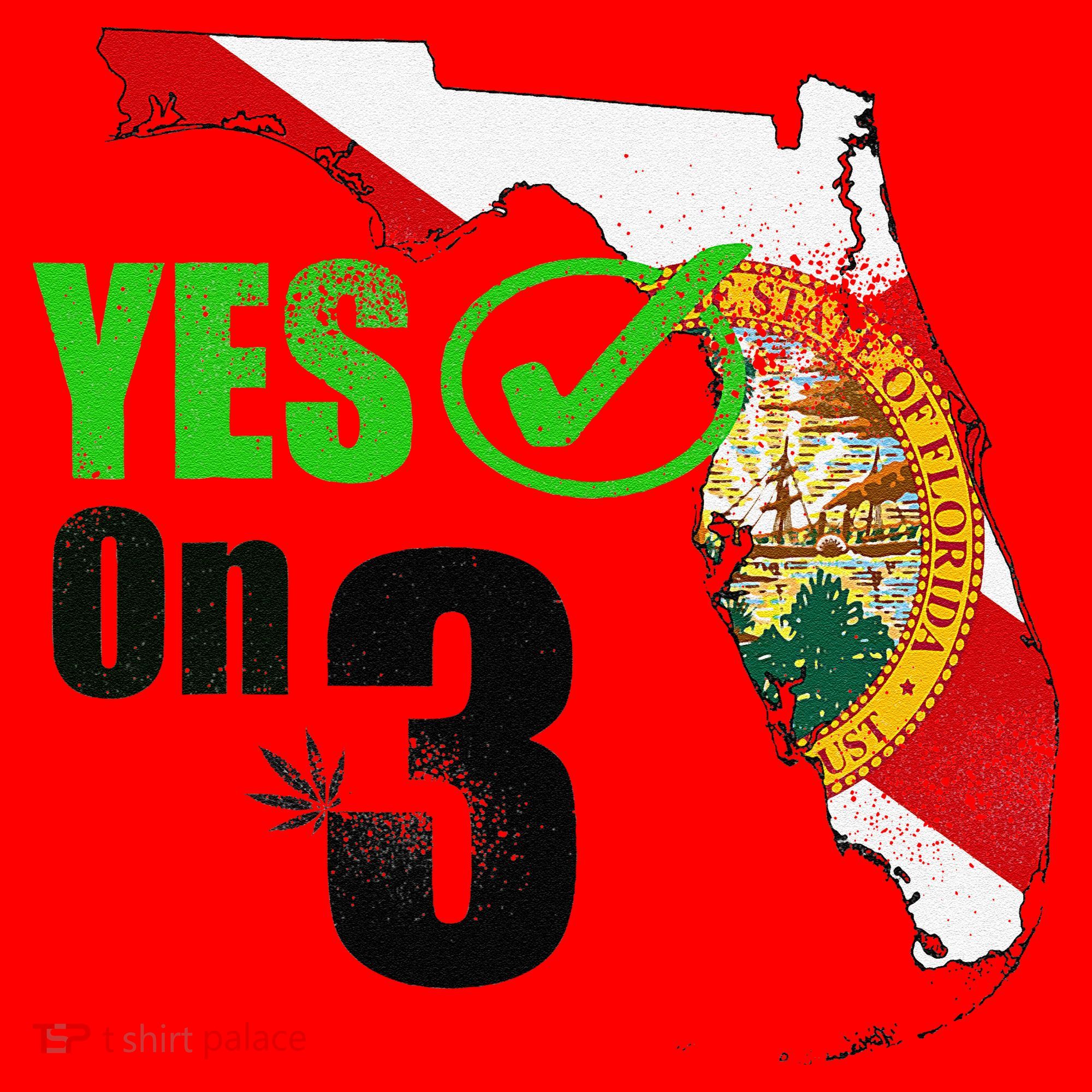 Yes On 3 Florida Santa Hat