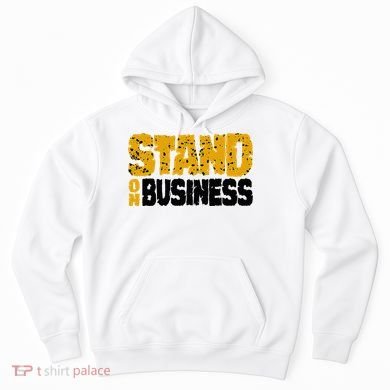 Yellow Ochre Black White Color Match Hoodie