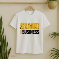 Yellow Ochre Black White Color Match T-Shirt thumb 2