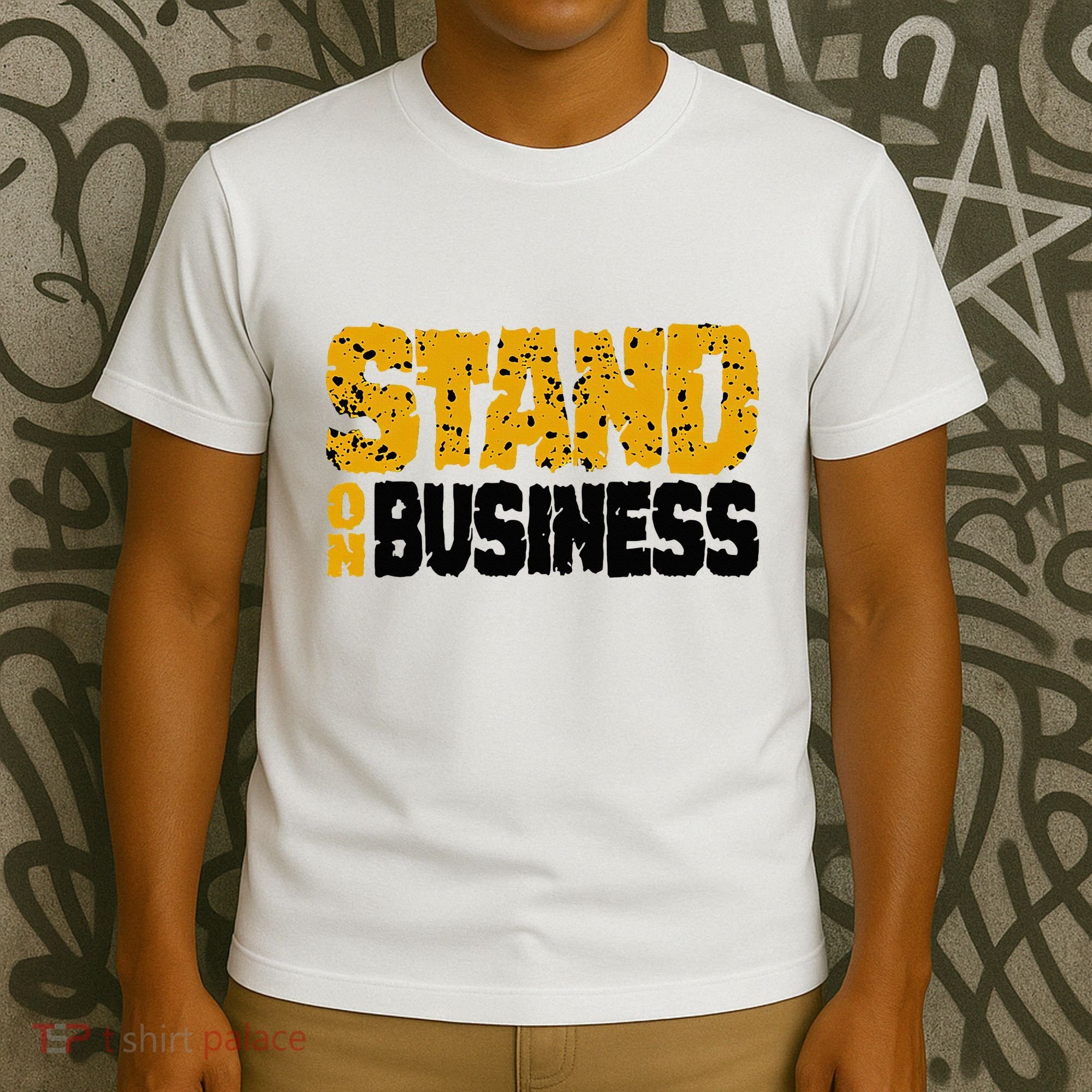 Yellow Ochre Black White Color Match T-Shirt