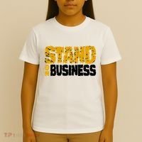 Yellow Ochre Black White Color Match T-Shirt thumb 4