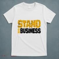 Yellow Ochre Black White Color Match T-Shirt thumb 5