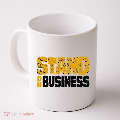 Yellow Ochre Black White Color Match Coffee Mug