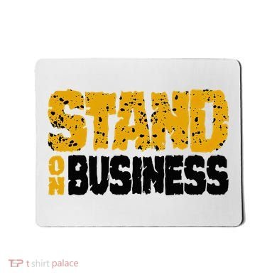 Yellow Ochre Black White Color Match Mousepad