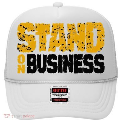 Yellow Ochre Black White Color Match Hat