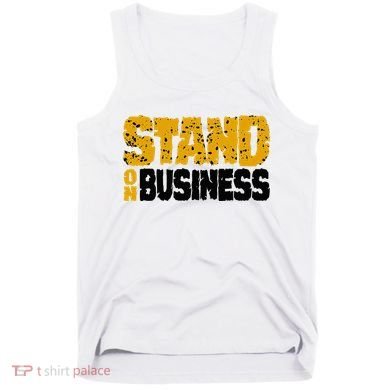 Yellow Ochre Black White Color Match Tank Top