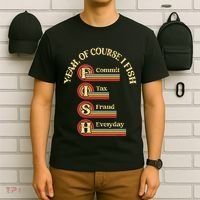 Yeah Of Course I Fish Commit Tax Fraud Everyday Fishing T-Shirt thumb 6