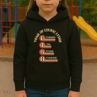 Yeah Of Course I Fish Commit Tax Fraud Everyday Fishing Kids Hoodie thumb 3