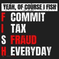 Yeah Of Course I Fish Commit Tax Fraud Funny Fishing Beanie thumb 2