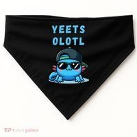 Yeets Olotl Funny Axolotl Yeet, Yeet Quote Funny Saying USA-Made Doggie Bandana thumb 0