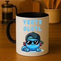 Yeets Olotl Funny Axolotl Yeet, Yeet Quote Funny Saying Coffee Mug thumb 4
