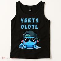 Yeets Olotl Funny Axolotl Yeet, Yeet Quote Funny Saying Tank Top thumb 2