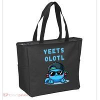 Yeets Olotl Funny Axolotl Yeet, Yeet Quote Funny Saying Tote Bag thumb 2
