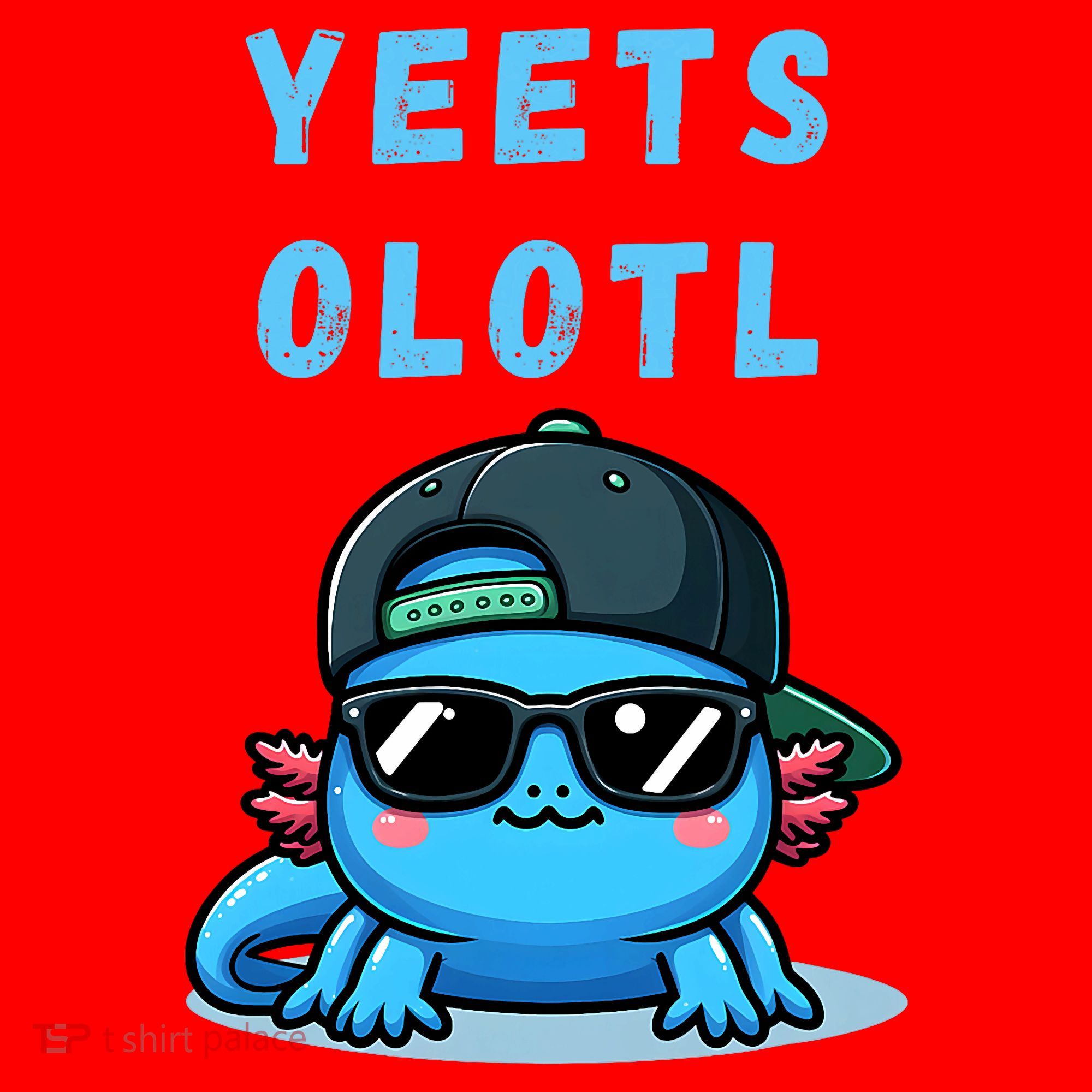 Yeets Olotl Funny Axolotl Yeet, Yeet Quote Funny Saying Santa Hat