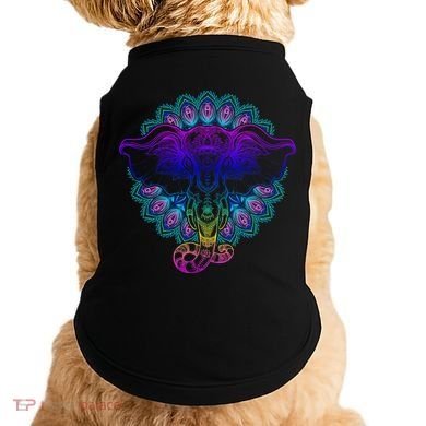 Yoga Elephant Aesthetic Ornate Stylized Doggie Tank