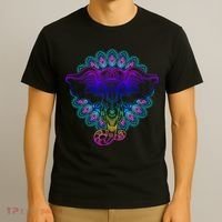 Yoga Elephant Aesthetic Ornate Stylized T-Shirt thumb 3
