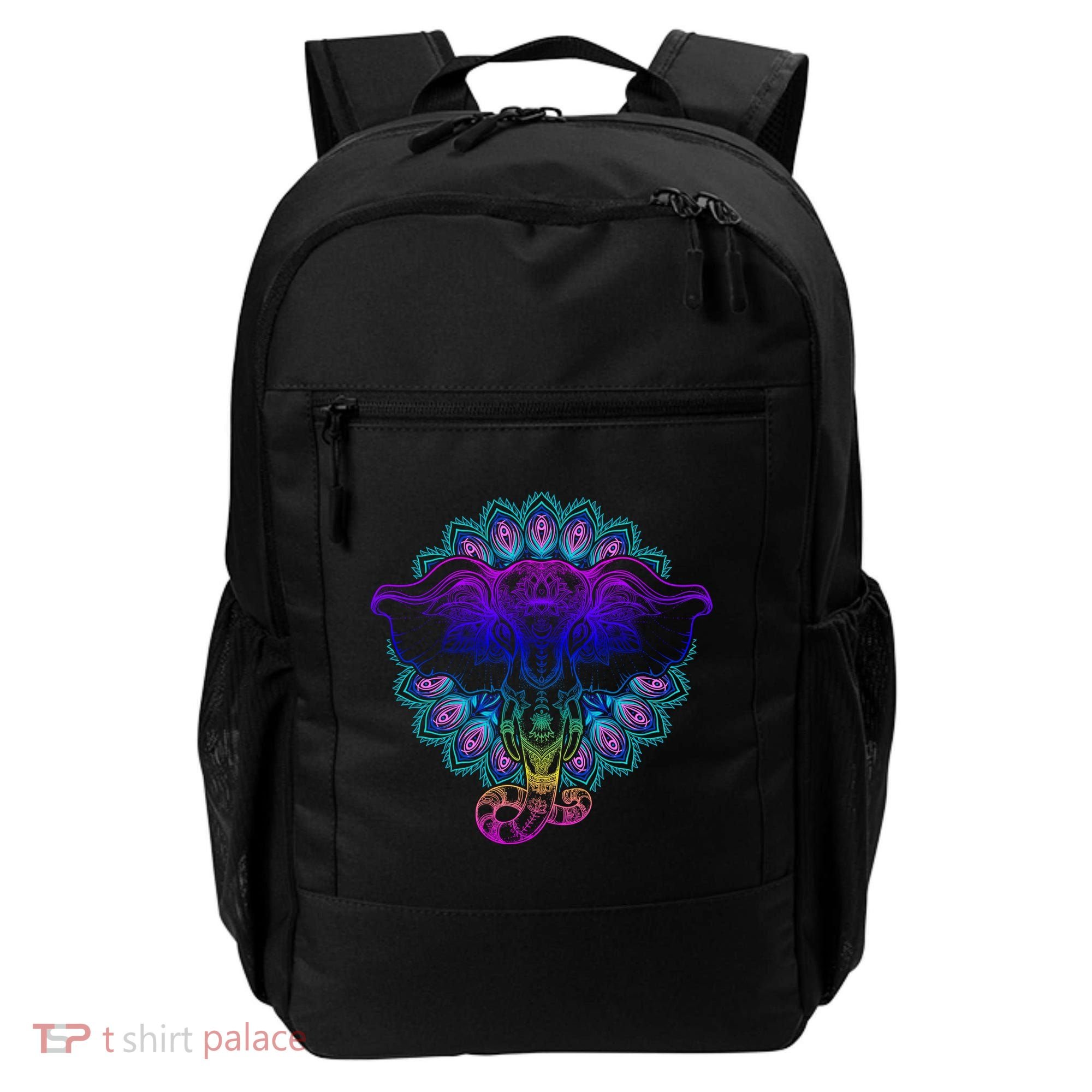 Yoga Elephant Aesthetic Ornate Stylized Backpack