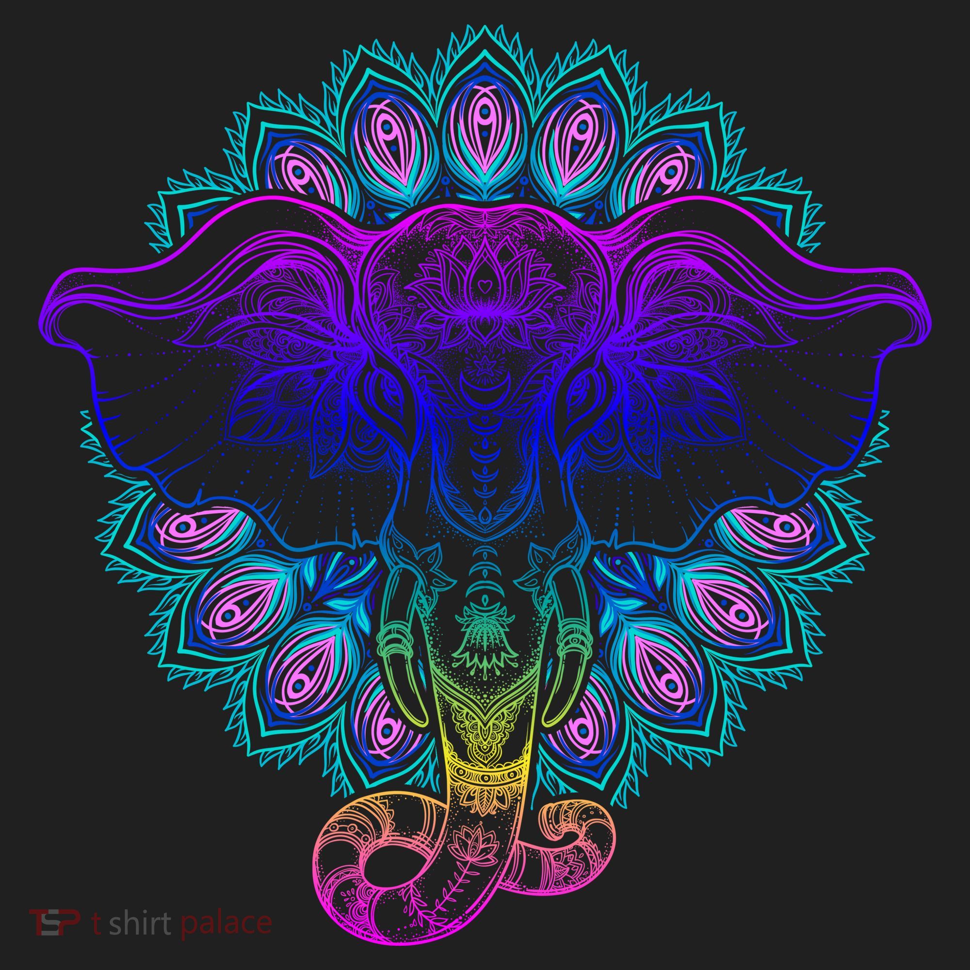 Yoga Elephant Aesthetic Ornate Stylized Beanie