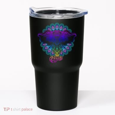 Yoga Elephant Aesthetic Ornate Stylized Tumbler