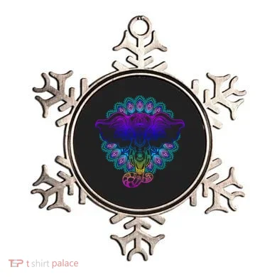 Yoga Elephant Aesthetic Ornate Stylized Ornament