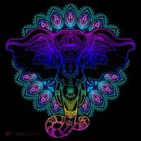 Yoga Elephant Aesthetic Ornate Stylized Baby Bodysuit thumb 2