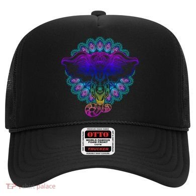 Yoga Elephant Aesthetic Ornate Stylized Hat