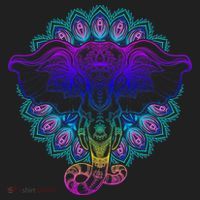 Yoga Elephant Aesthetic Ornate Stylized Hat thumb 2