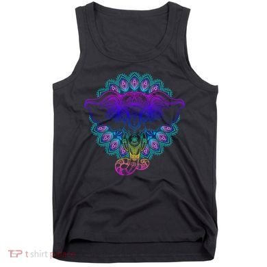 Yoga Elephant Aesthetic Ornate Stylized Tank Top