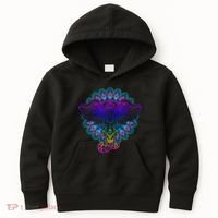 Yoga Elephant Aesthetic Ornate Stylized Kids Hoodie thumb 0