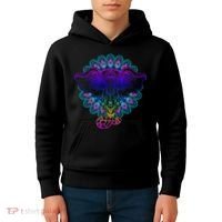 Yoga Elephant Aesthetic Ornate Stylized Kids Hoodie thumb 4