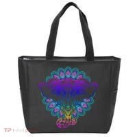 Yoga Elephant Aesthetic Ornate Stylized Tote Bag thumb 0