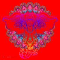 Yoga Elephant Aesthetic Ornate Stylized Santa Hat thumb 1