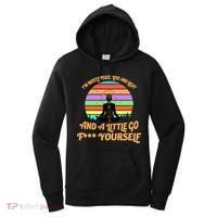 Yoga I'm Mostly Peace Love and Light and a A Little Go F Yourself Women's Hoodie thumb 0