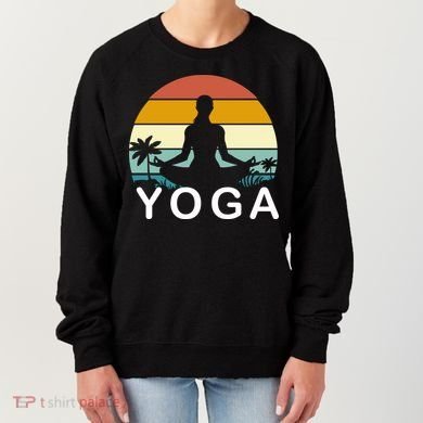 Yoga In Paradise Sunset Retro Vibes Women's Sweatshirt