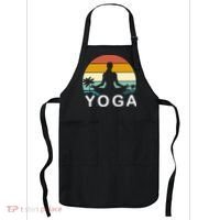 Yoga In Paradise Sunset Retro Vibes Apron thumb 0
