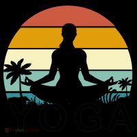 Yoga In Paradise Sunset Retro Vibes Coffee Mug thumb 5