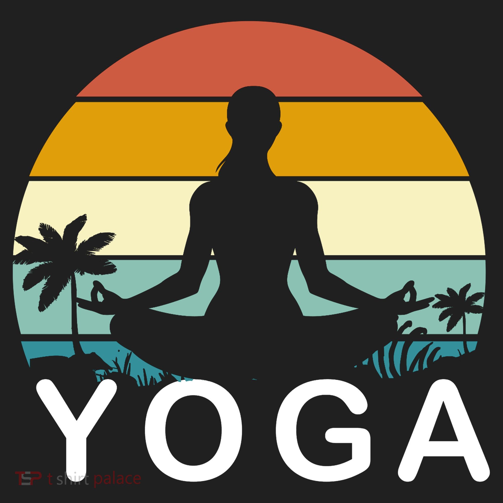 Yoga In Paradise Sunset Retro Vibes Beanie