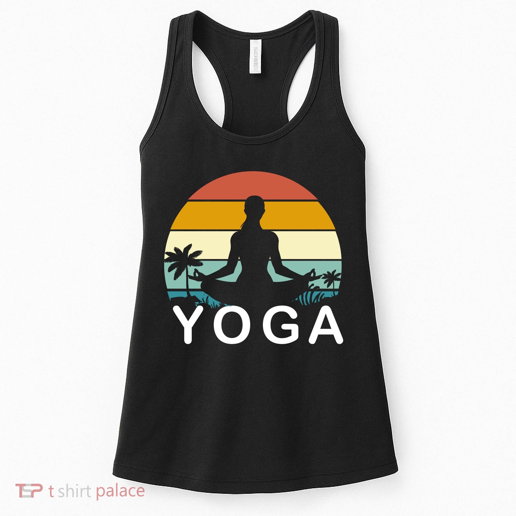 Yoga In Paradise Sunset Retro Vibes Women's Tank Top