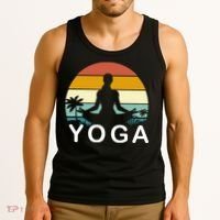Yoga In Paradise Sunset Retro Vibes Tank Top thumb 3