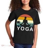 Yoga In Paradise Sunset Retro Vibes Kids T-Shirt thumb 2