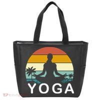 Yoga In Paradise Sunset Retro Vibes Tote Bag thumb 0