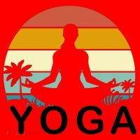Yoga In Paradise Sunset Retro Vibes Santa Hat thumb 1