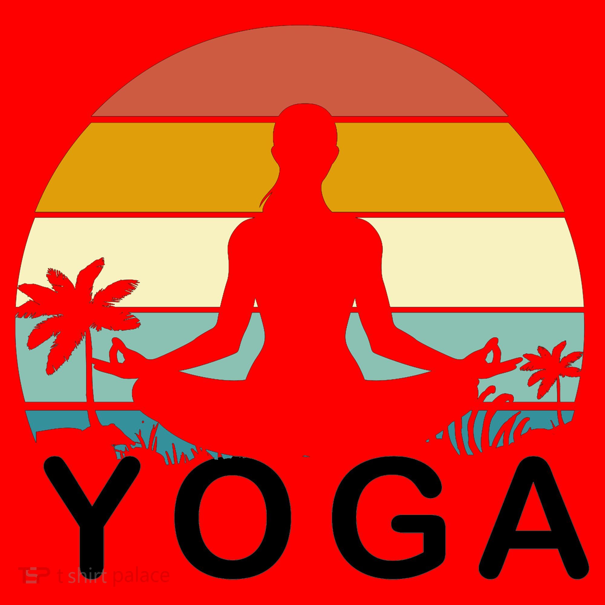 Yoga In Paradise Sunset Retro Vibes Santa Hat