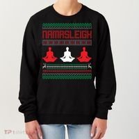 Yoga Namasleigh Ugly Christmas Sweater Women's Sweatshirt thumb 0