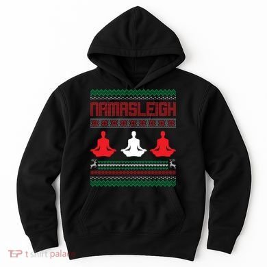 Yoga Namasleigh Ugly Christmas Sweater Hoodie
