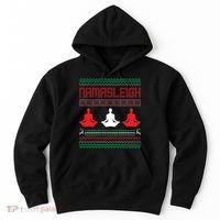 Yoga Namasleigh Ugly Christmas Sweater Hoodie thumb 0