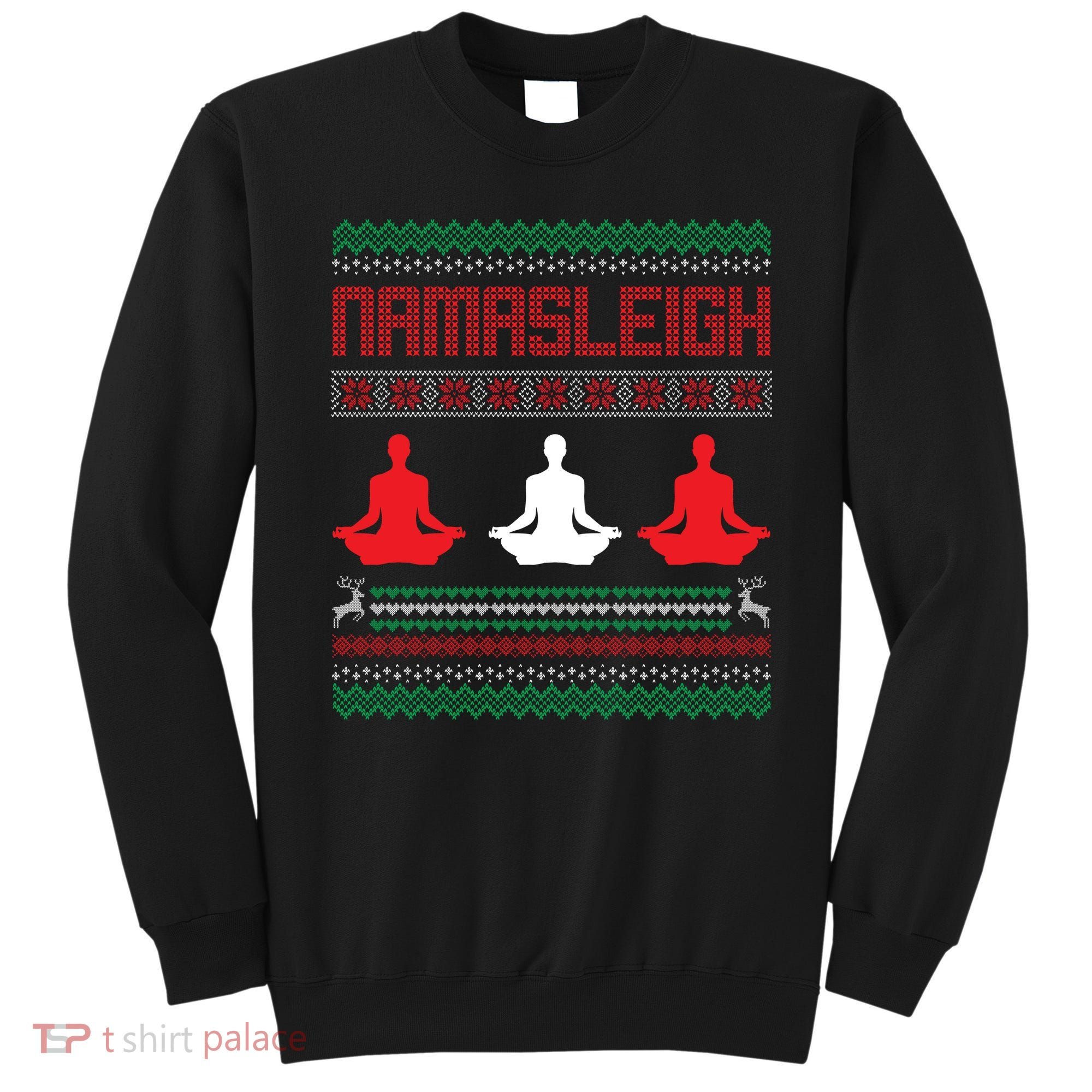 Yoga Namasleigh Ugly Christmas Sweater Sweatshirt