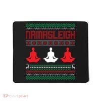Yoga Namasleigh Ugly Christmas Sweater Mousepad thumb 0